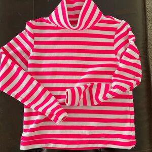 Dudley Stephens Vibrant Pink and White Striped Sweatshirt